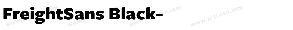 FreightSans Black字体转换